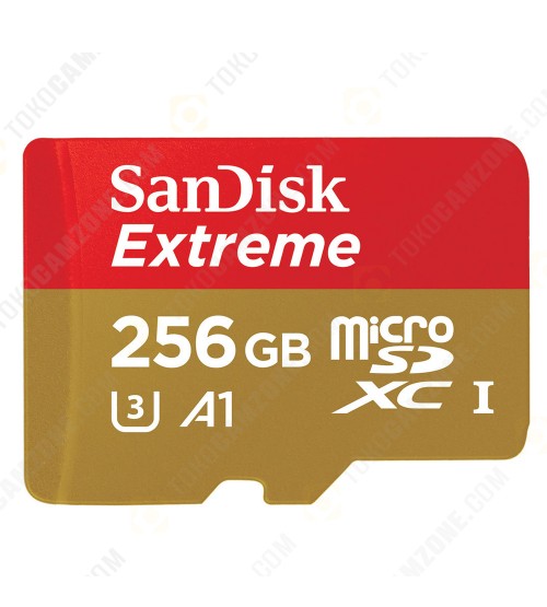 Sandisk Extreme MicroSDHC UHS-I Card Read 100MBs/Write 90 MBs 256GB (With Adapter)